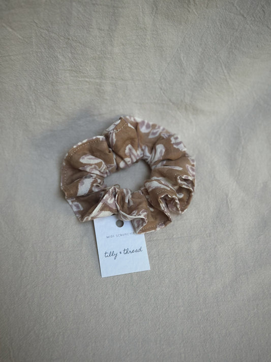 Midi Scrunchie (Beige Purple)
