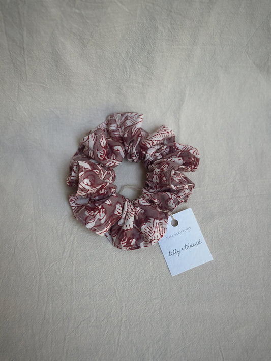 Midi Scrunchie (Purple Red)