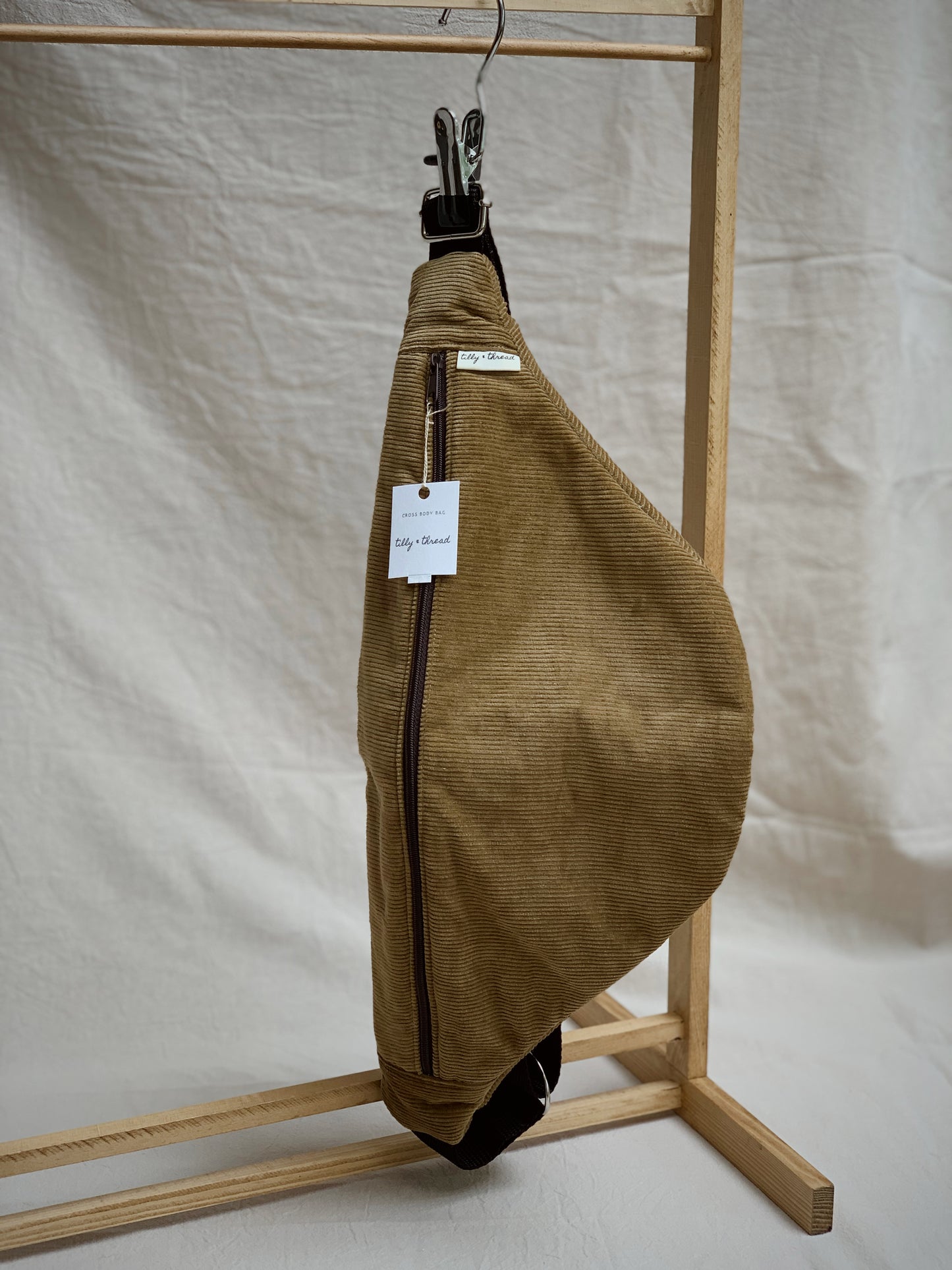 Corduroy Cross Body Bag
