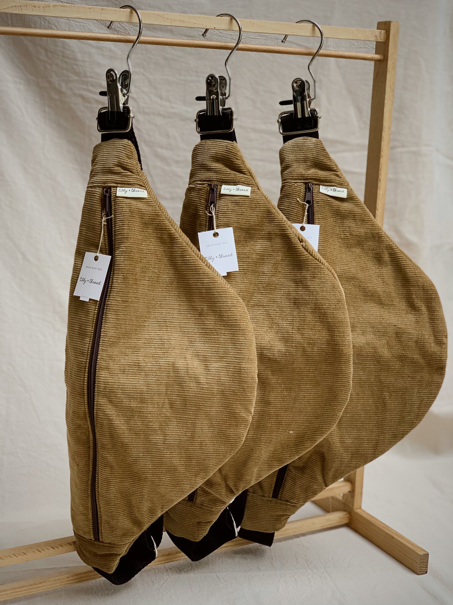 Corduroy Cross Body Bag